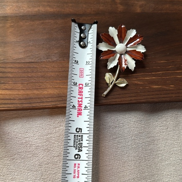Daisy metal,brooch vintage - Picture 5 of 6